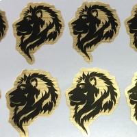 Metallic Golden PVC Sticker